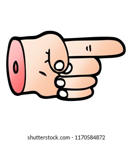 pointing hand symbol