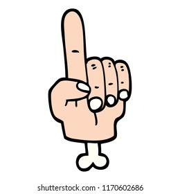 símbolo de la mano señaladora