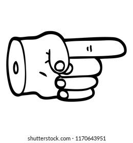 pointing hand symbol