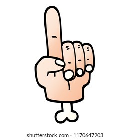 símbolo de la mano señaladora