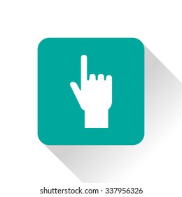 pointing hand vector icon