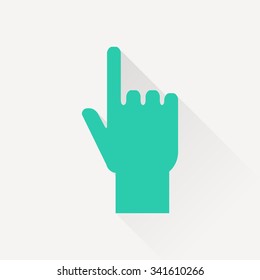 pointing hand vector icon