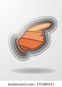 pointing icon