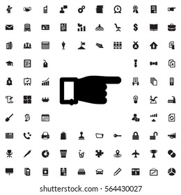 pointing icon illustration isolated vector sign symbol