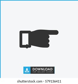 pointing icon illustration isolated vector sign symbol