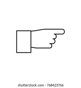 pointing icon illustration isolated vector sign symbol