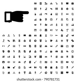 Pointing icon illustration isolated vector sign symbol. editable company icons vector set.