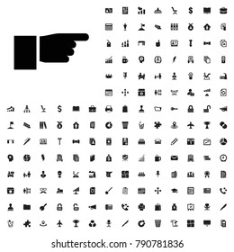 Pointing icon illustration isolated vector sign symbol. editable company icons vector set.