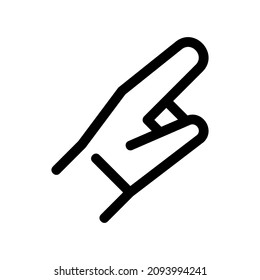 pointing icon or logo isolated sign symbol vector illustration - high quality black style vector icons
