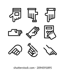pointing icon or logo isolated sign symbol vector illustration - Collection of high quality black style vector icons
