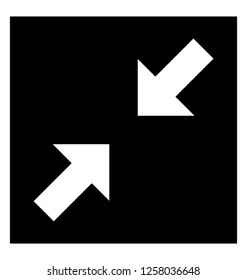 Pointing Inward Arrows Icon 