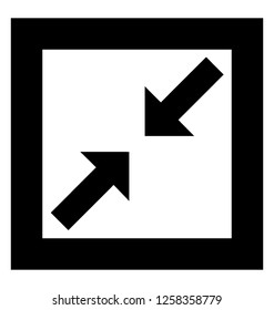 Pointing Inward Arrows Icon