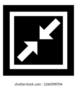 Pointing Inward Arrows Icon