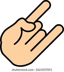 Pointing Line Filled Vector Icon Design