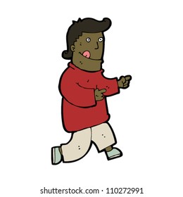 pointing man