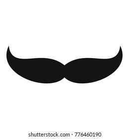 Pointing mustache icon. Simple illustration of pointing mustache vector icon for web
