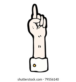 pointing office hand sign