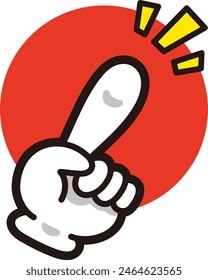 Apuntando. punto. icono. marca. Hacer clic. Número uno.