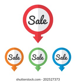 Pointing Sale Labels