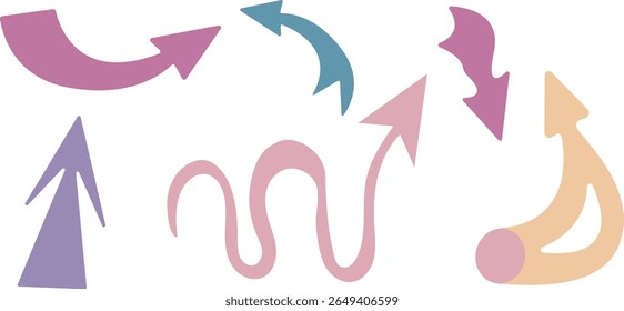Pointing the way with playful charm! Expressive arrows to guide and inspire.