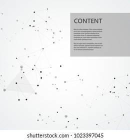 Points connected by straight lines into simple creative forms.