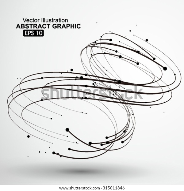 Points Curves Spiral Abstract Graphics Stock Vector (Royalty Free ...