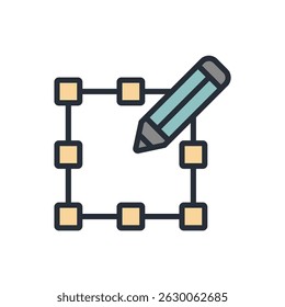colección de iconos de diseño de puntos. Estilo de diseño con fondo
