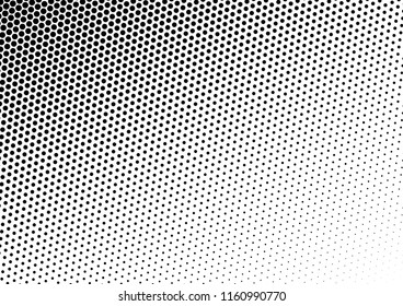 Points Dots Background. Black and White Overlay. Abstract Backdrop. Pop-art Pattern. Vector illustration