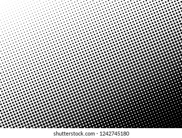 Points Dots Background. Black and White Pattern. Vintage Backdrop. Abstract Overlay. Vector illustration