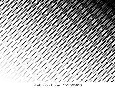 Points Dots Background. Fade Monochrome Pattern. Distressed Grunge Overlay. Abstract Texture. Vector illustration