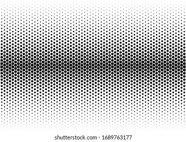 Points Dots Background. Grunge Texture. Black and White Backdrop. Fade Vintage Pattern. Vector illustration