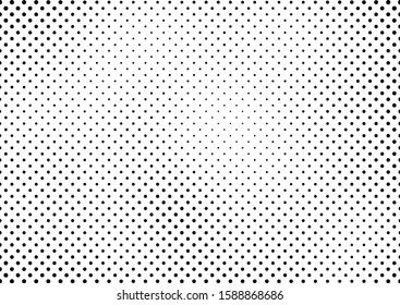 Points Dots Background. Modern Abstract Overlay. Gradient Fade Pattern. Grunge Black and White Texture. Vector illustration