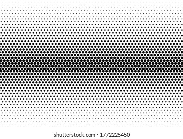 Points Dots Background. Modern Monochrome Pattern. Pop-art Backdrop. Vintage Gradient Texture. Vector illustration