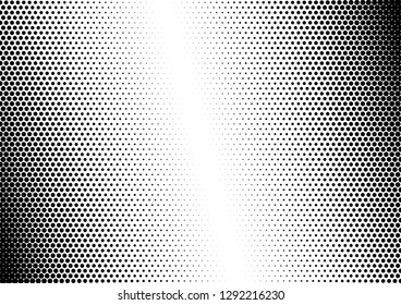 Points Dots Background. Monochrome Black and White Pattern. Distressed Backdrop. Pop-art Modern Texture. Vector illustration