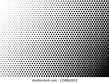 Points Dots Background. Monochrome Overlay. Halftone Backdrop. Pop-art Gradient Pattern. Vector illustration