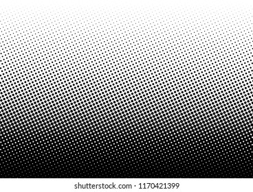 Points Dots Background. Pop-art Grunge Overlay. Monochrome Vintage Pattern. Distressed Gradient Texture. Vector illustration