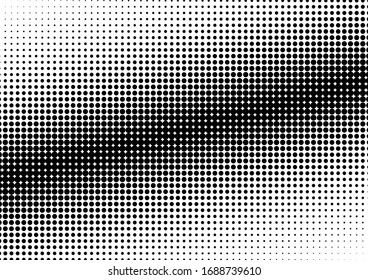 Fondo de puntos. Fondo moderno pop-art. Patrón blanco y negro vintage. Textura abstracta degradada. Ilustración del vector