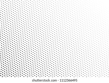 Points Dotted Halftone Background. Black and White Backdrop. Modern Grunge Texture. Pop-art Pattern. Vector illustration