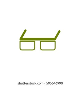 Points. Glasses for 3D movie