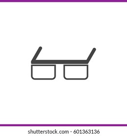 Points. Glasses for 3D movie