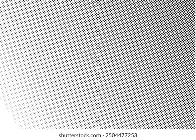 Points. Gradient texture. Grunge halftone grid background. White and black sand noise. Retro pixelated vector backdrop