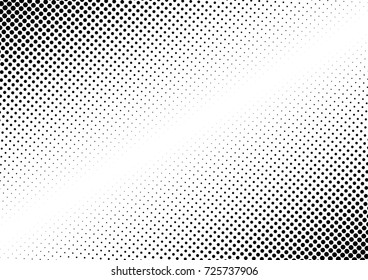 Points Halftone Background. Black and White Grunge Backdrop. Modern Fade Texture. Vector illustration