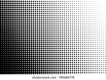 Points Halftone Background. Black and White Pop-art Overlay. Dotted Pattern. Modern Texture. Vector illustration