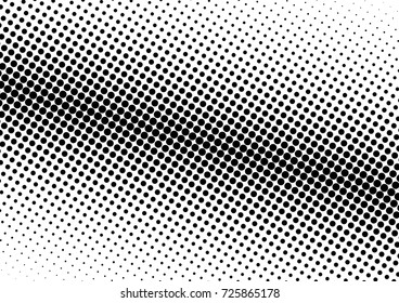 Points Halftone Background. Distressed Black and White Backdrop. Grunge Gradient Texture. Vector illustration