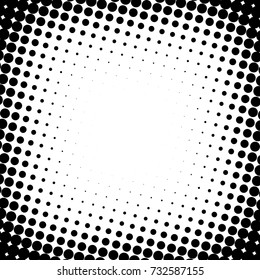 Points Halftone Background. Dotted Modern Overlay. Vintage Distressed Backdrop. Vector illustration