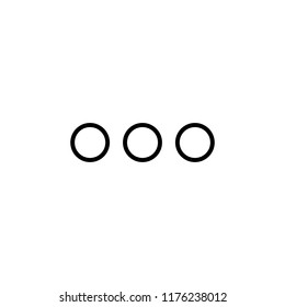 points line icon on white background