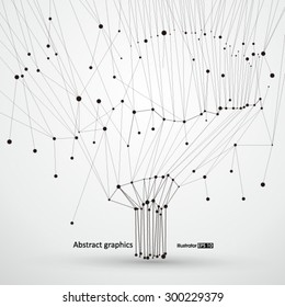 Of points and lines of trees, abstract graphics