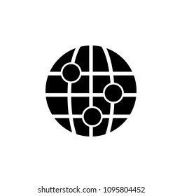 points on the map icon. Element of web icon for mobile concept and web apps. Isolated points on the map icon can be used for web and mobile on white background