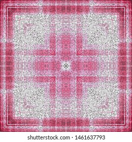 Points ornament, graphic drawing. Pattern red vintage style. Grunge texture. Festive greeting card. Abstract art background. Modern geometric pattern. Festive art backdrop. Creative vector element