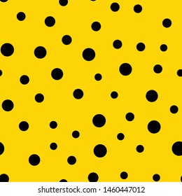 Points seamless pattern. Circles random background texture.